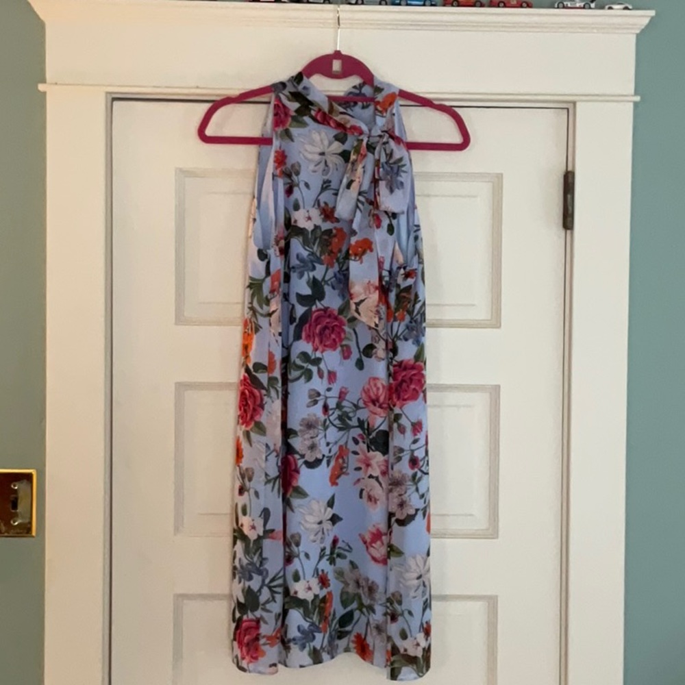 Vince Camuto - Floral Halter Tie Dress - 14 NWT